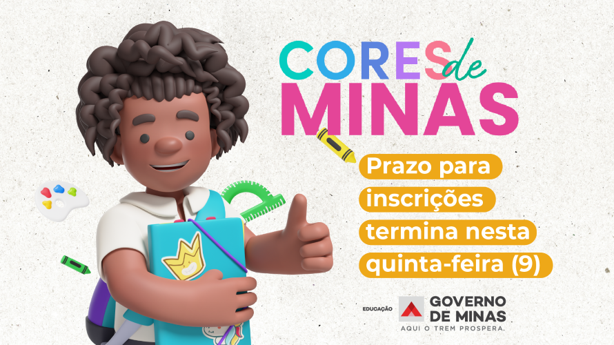 Prazo para inscrições no Cores de Minas termina nesta quinta-feira (9)