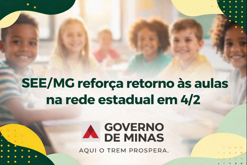 SEE/MG reforça retorno às aulas na rede estadual em 4/2