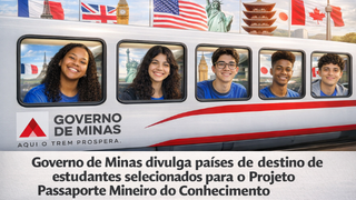 Governo de Minas divulga países de destino de estudantes selecionados para o Projeto Passaporte Mineiro do Conhecimento