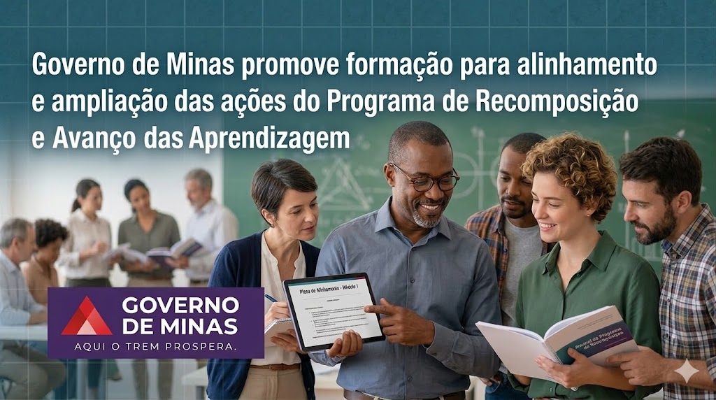 Governo de Minas promove formação para alinhamento e ampliação das ações do Programa de Recomposição e Avanço das Aprendizagem