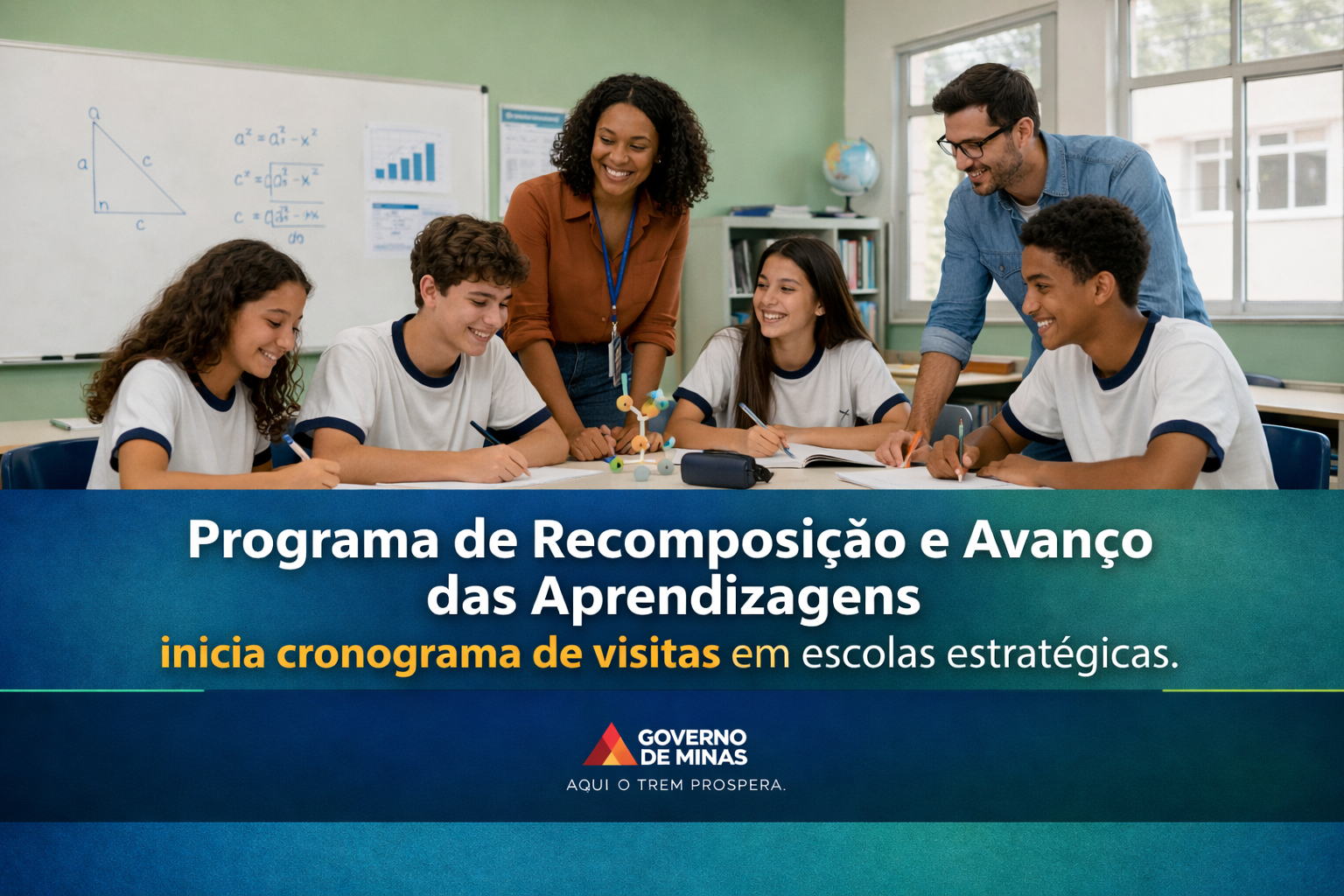 Programa de Recomposição e Avanço das Aprendizagens inicia cronograma de visitas em escolas estratégicas