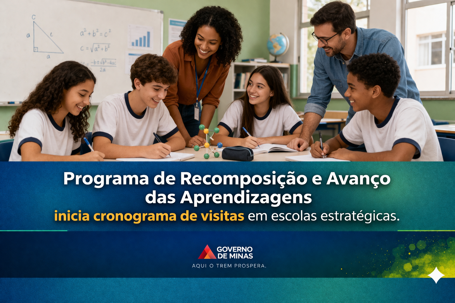 Programa de Recomposição e Avanço das Aprendizagens inicia cronograma de visitas em escolas estratégicas