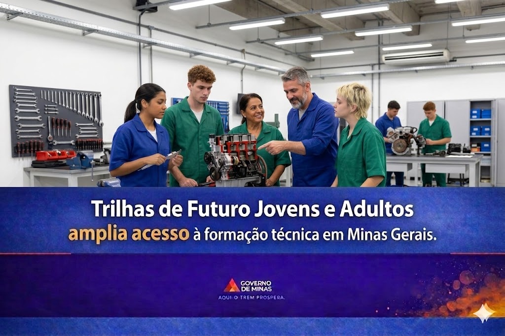 Trilhas de Futuro Jovens e Adultos amplia acesso à formação técnica
