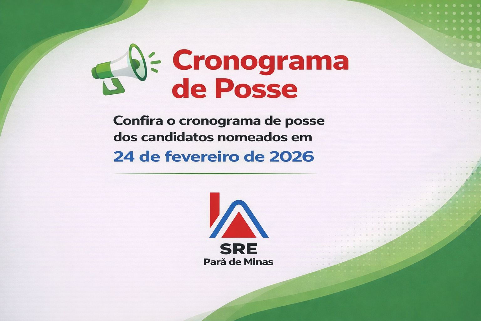 Cronograma de posse dos candidatos nomeados em 24 de fevereiro de 2026