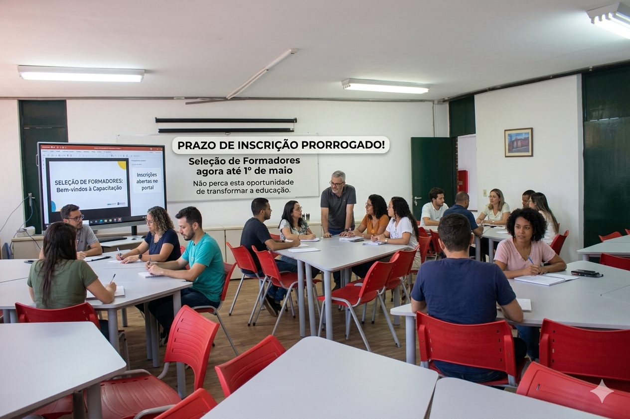 Prazo de inscrição para seleção de formadores é prorrogado até 1º de maio