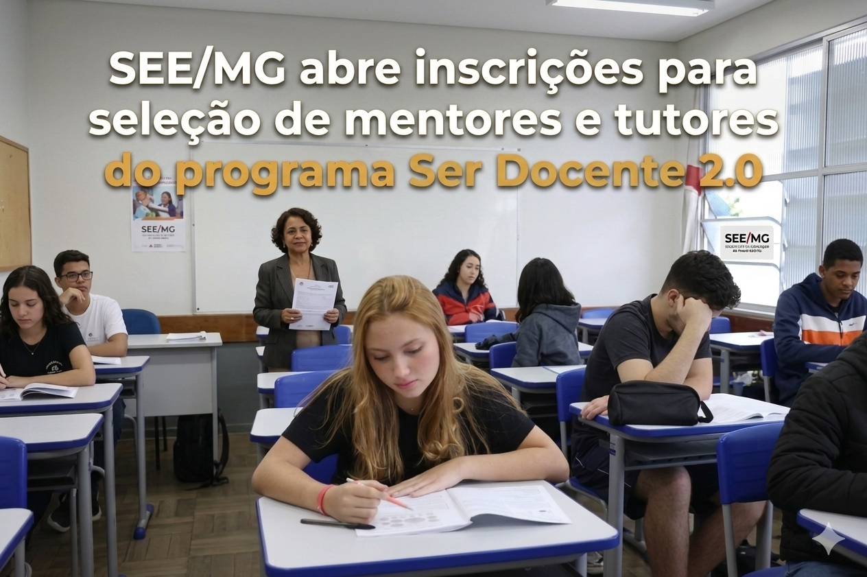 SEE/MG abre inscrições para seleção de mentores e tutores do programa Ser Docente 2.0