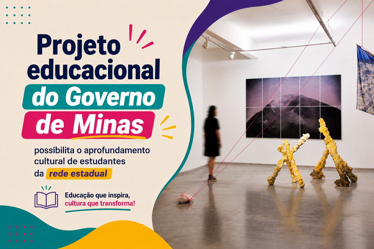Projeto educacional do Governo de Minas possibilita o aprofundamento cultural de estudantes da rede estadual