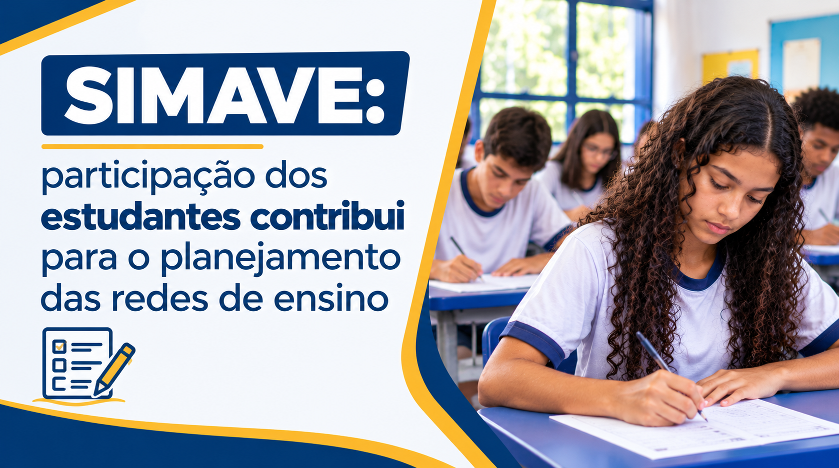 Simave: participação dos estudantes contribui para o planejamento das redes de ensino